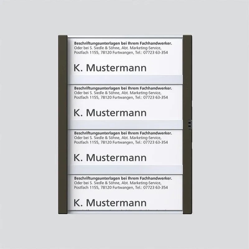Siedle Namensschild kpl. zu TM 612-4/BTM 650-04 GM 200029795-00
