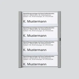 Siedle Namensschild 29048 kpl. für TM611-4TM 200029048-00