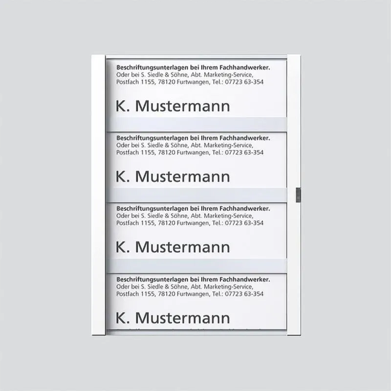 Siedle Namensschild 29050 kpl. für TM611-4W 200029050-00