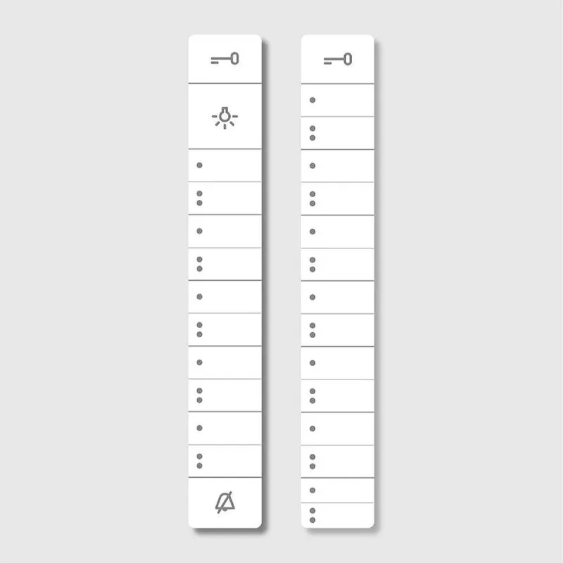 Siedle Schrifteinlage für BTC 850-0 weiss f. Tastenfunktionen 200029575-00