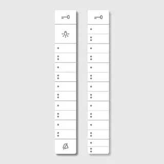 Siedle Schrifteinlage für BTC 850-0 weiss f. Tastenfunktionen 200029575-00