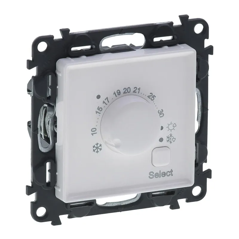 Legrand Raumthermostat Vlife elektronisch mit Wechselkontakt UW