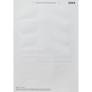 Gira Beschriftungsbogen 145500 51,2x7,0mm