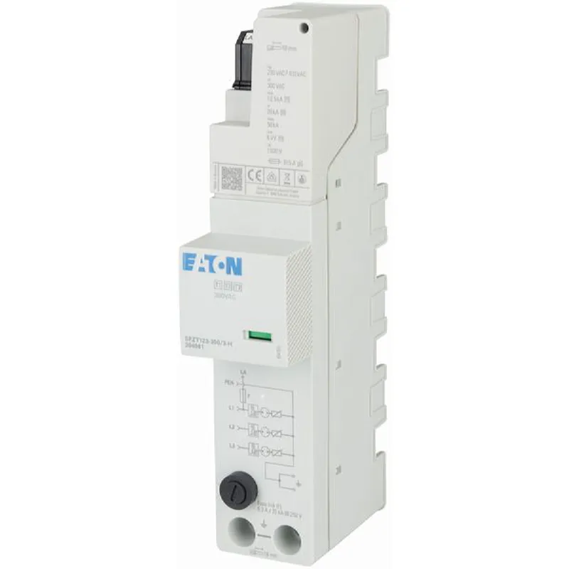 Eaton Electric Überspannungsableiter SPZT123-300/3-H f.40mm Sammelschien