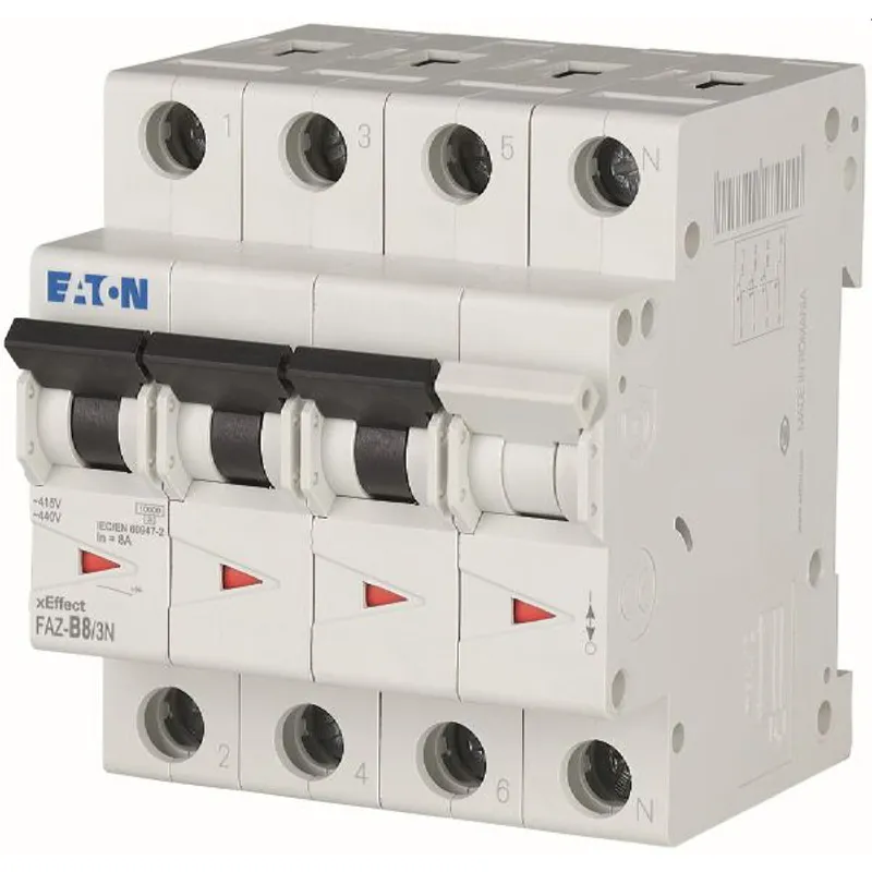 Eaton Electric Leitungsschutzschalter, Automat FAZ-B8/3N