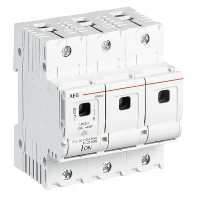 AEG Reduziereinsatz LD02+ AD01 für D02 Sicherungen auf D01