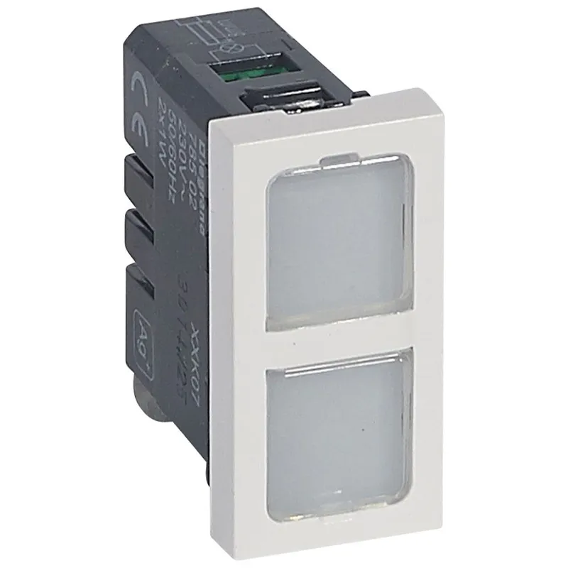 Legrand Signalleuchte 078502 MSC 2fach 230V 1mod ws