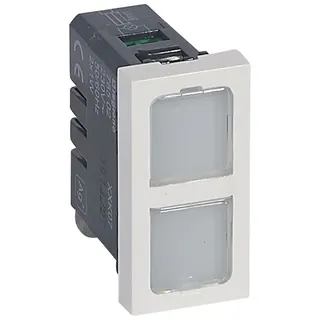 Legrand Signalleuchte 078502 MSC 2fach 230V 1mod ws
