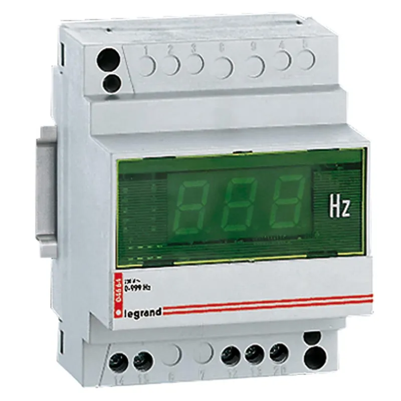 Legrand Messgeräte 3-st. Digitalanzeige grün 40-80Hz 4TE