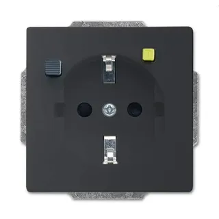 Busch-Jaeger Steckdoseneinsatz 3120 EUCB-885 schwarz matt
