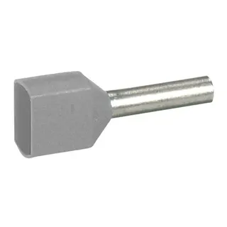 Legrand Aderendhülse, Adernendhülse 037690 2 x 2,5mm grau