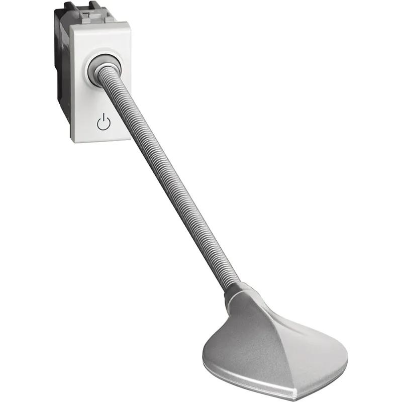 Bticino Leseleuchte, Bettleseleuchte 3,3W-LED flex. Hals weiss