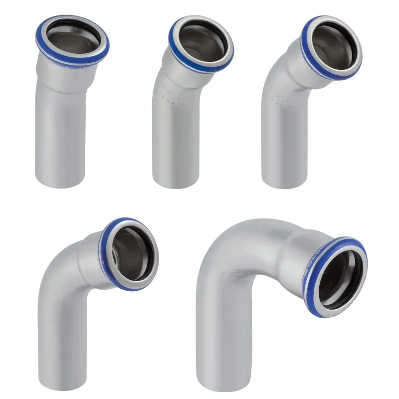 Geberit Mapress Edelstahl Bogen 15°-90° mit Einschubende
