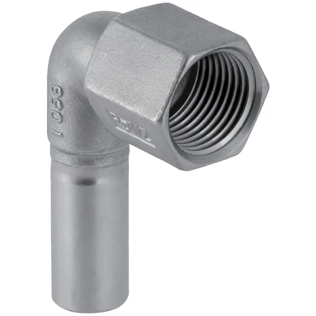 Geberit Mapress Edelstahl Übergangswinkel 90° IG mit Einschubende (15 mm x 1/2'')