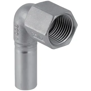 Geberit Mapress Edelstahl Übergangswinkel 90° IG mit Einschubende (15 mm x 1/2'')