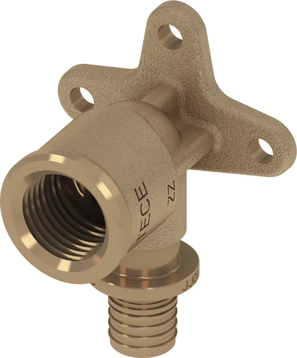 TECEflex Wandscheibe IG, Rotguss (16 mm x 1/2")