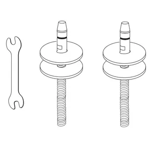 Villeroy & Boch Scharniersatz für WC-Sitz (Legato, Venticello)