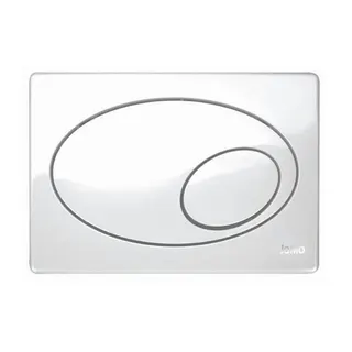 Jomo Classic Betätigungsplatte zu Wandeinbau-Spülkasten SLK, weiß