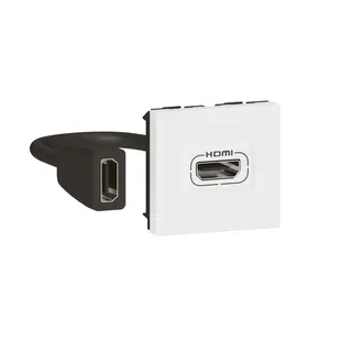 Legrand Anschlusseinheit Mosaic HDMI 2.0 2mod m.Kabel ultraws
