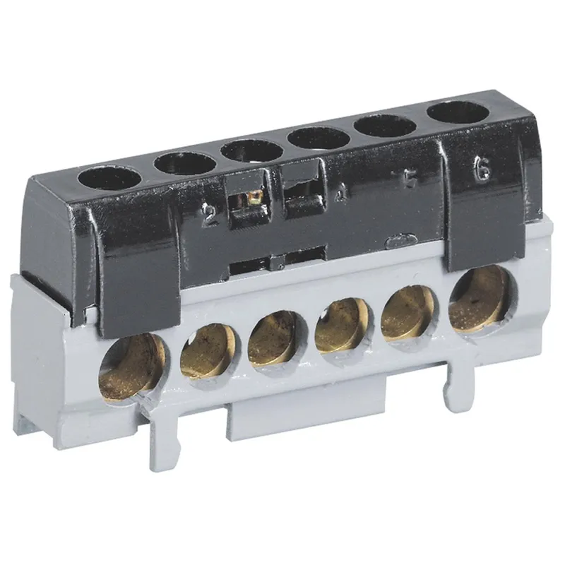 Legrand Klemmleiste 004816 schwarz 6POL