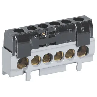 Legrand Klemmleiste 004816 schwarz 6POL