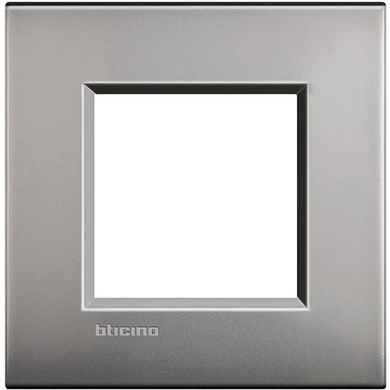 Bticino Rahmen LNC4802NK NICKEL 2-modulig