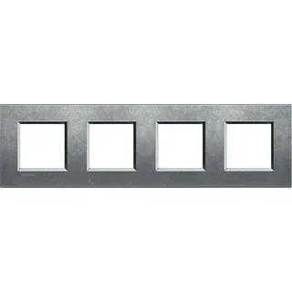 Bticino Rahmen LNA4802M4NA ALU NATUR 4x2-mod