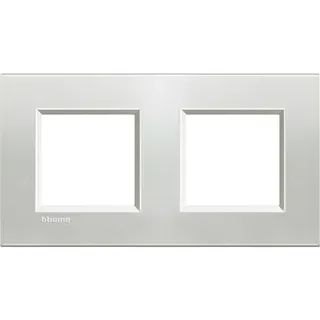 Bticino Rahmen LNA4802M2AG SILVER 2x2-mod