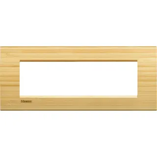 Bticino Rahmen LNA4807LBA BAMBUS 7-modulig