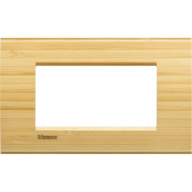 Bticino Rahmen LNA4804LBA BAMBUS 4-modulig