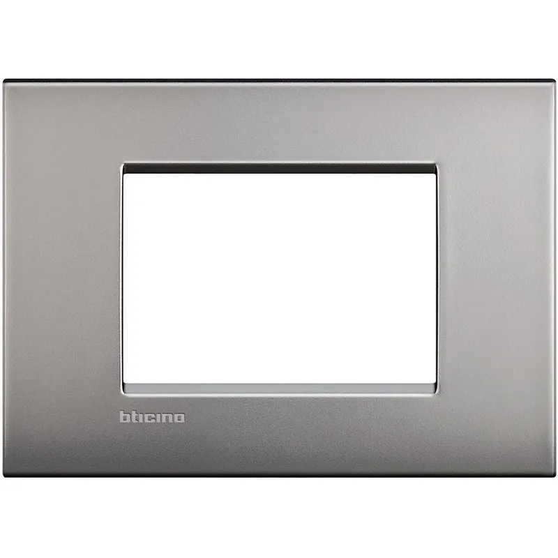 Bticino Rahmen LNC4803NK NICKEL 3-modulig
