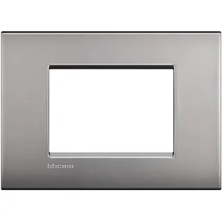 Bticino Rahmen LNC4803NK NICKEL 3-modulig