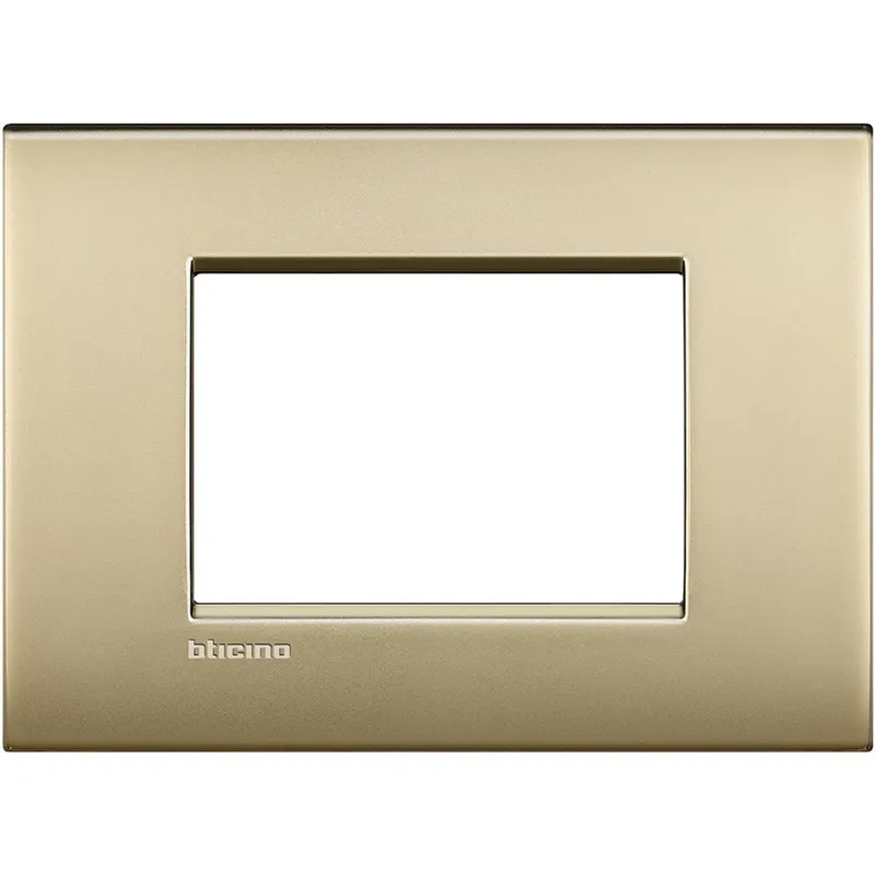 Bticino Rahmen LNC4803OF GOLD MATT 3-mod
