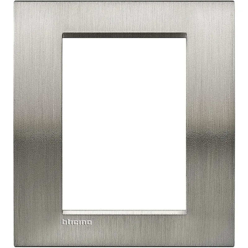 Bticino Rahmen LNA4826ACS STAHL 3+3-modulig