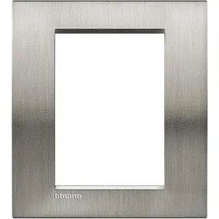 Bticino Rahmen LNA4826ACS STAHL 3+3-modulig