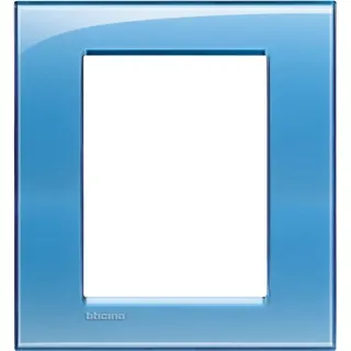 Bticino Rahmen LNA4826AD BLAU 3+3 modulig