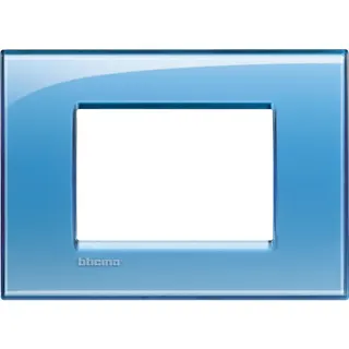 Bticino Rahmen LNA4803AD BLAU 3-modulig
