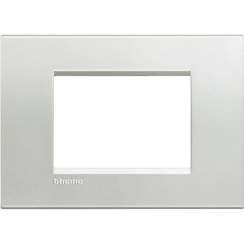 Bticino Rahmen LNA4803AG SILVER 3-modulig