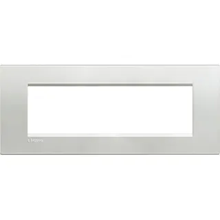Bticino Rahmen LNA4807AG SILVER 7-modulig