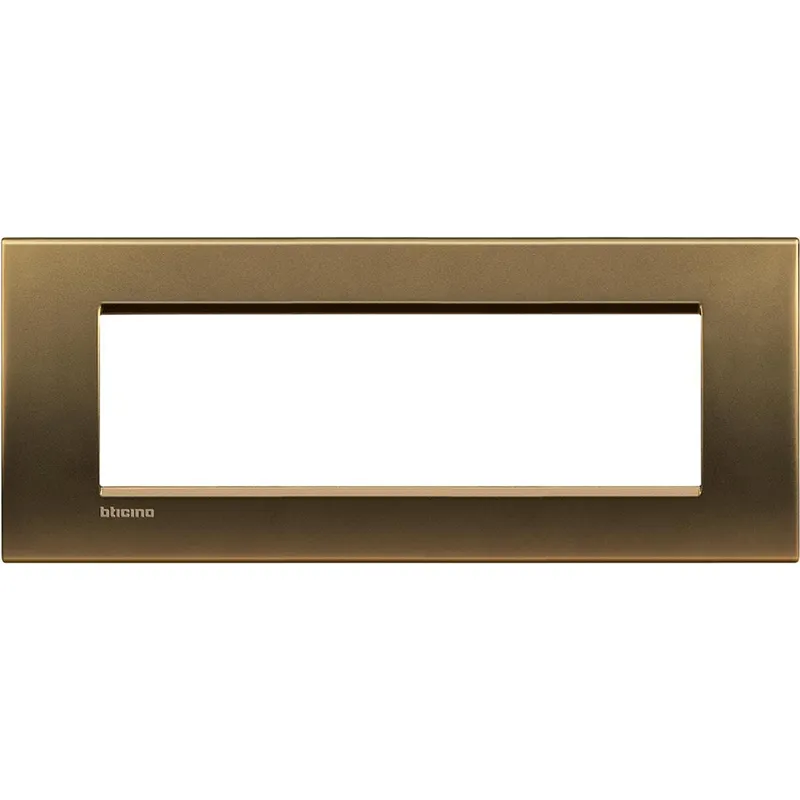Bticino Rahmen LNA4807BZ BRONZE 7-modulig
