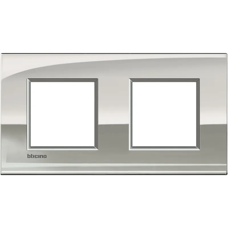 Bticino Rahmen LNE4802M2PL 2fach PALLADIUM