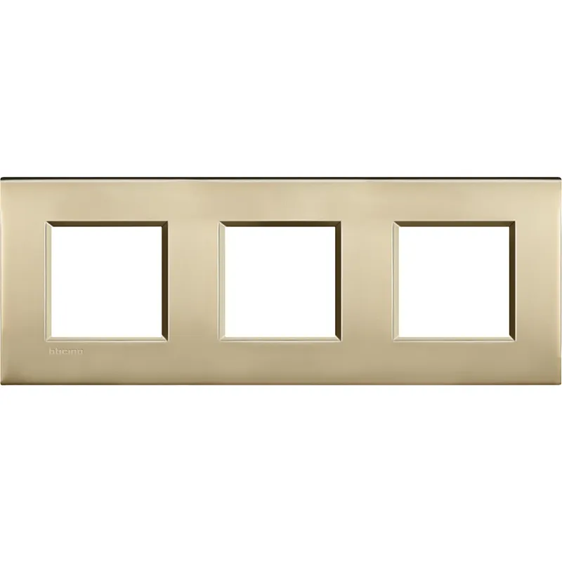 Bticino Rahmen LNE4802M3OF 3fach GOLD
