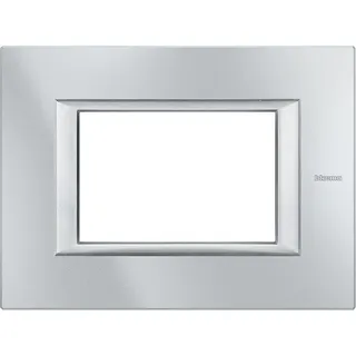 Bticino Rahmen HA4803HC 3-MOD GREY ALU