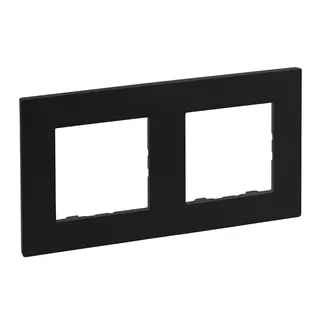 Legrand Rahmen 864572 Niloe Step 2fach schwarz