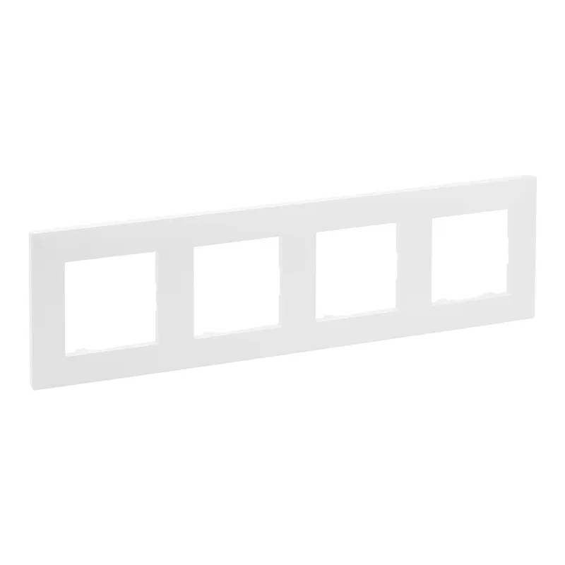Legrand Rahmen 864174 Niloe Step 4fach ultraweiß