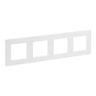 Legrand Rahmen 864174 Niloe Step 4fach ultraweiß