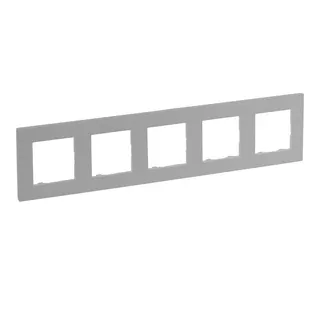 Legrand Rahmen 864375 Niloe Step 5fach aluminium
