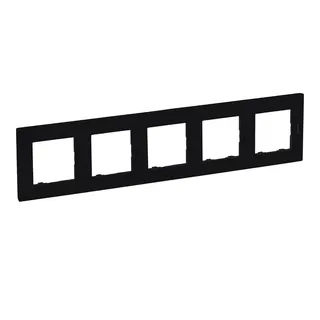 Legrand Rahmen 864575 Niloe Step 5fach schwarz