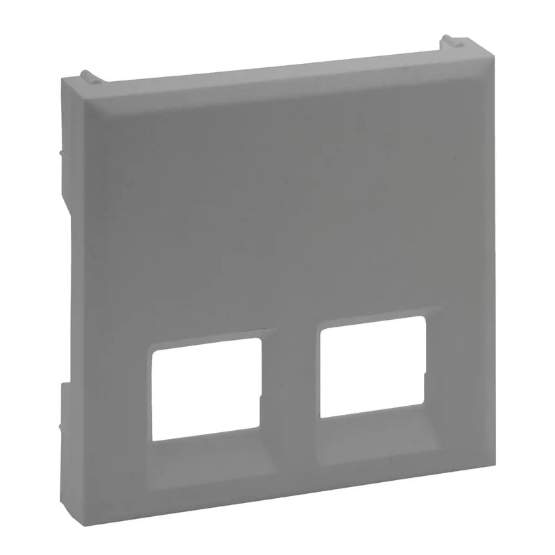 Legrand Abdeckung 864343 Niloe Step 2F Rj11/Rj45 aluminium