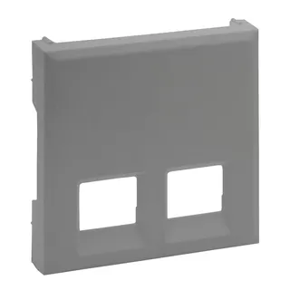 Legrand Abdeckung 864343 Niloe Step 2F Rj11/Rj45 aluminium